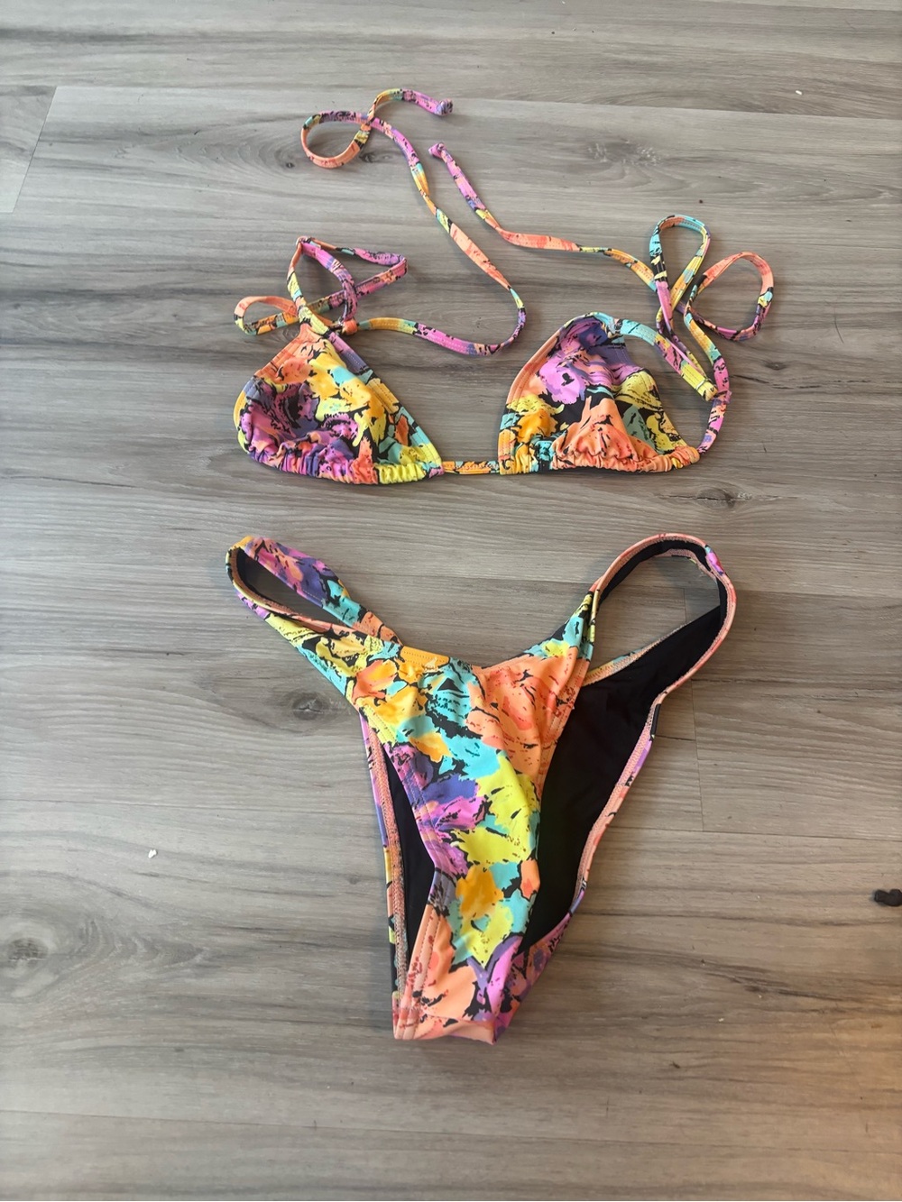Snrklbr M/L Floral String Bikini Set